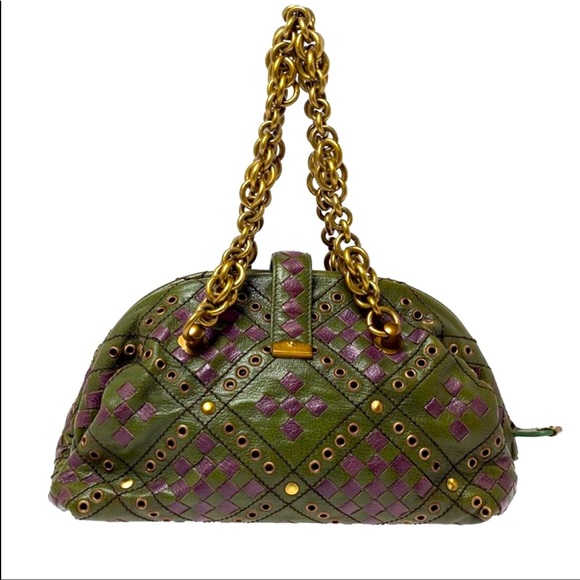 Beautiful Bottega Veneta Grommet bowler green bag… pristine condition 🤩 - Picture 4 of 5
